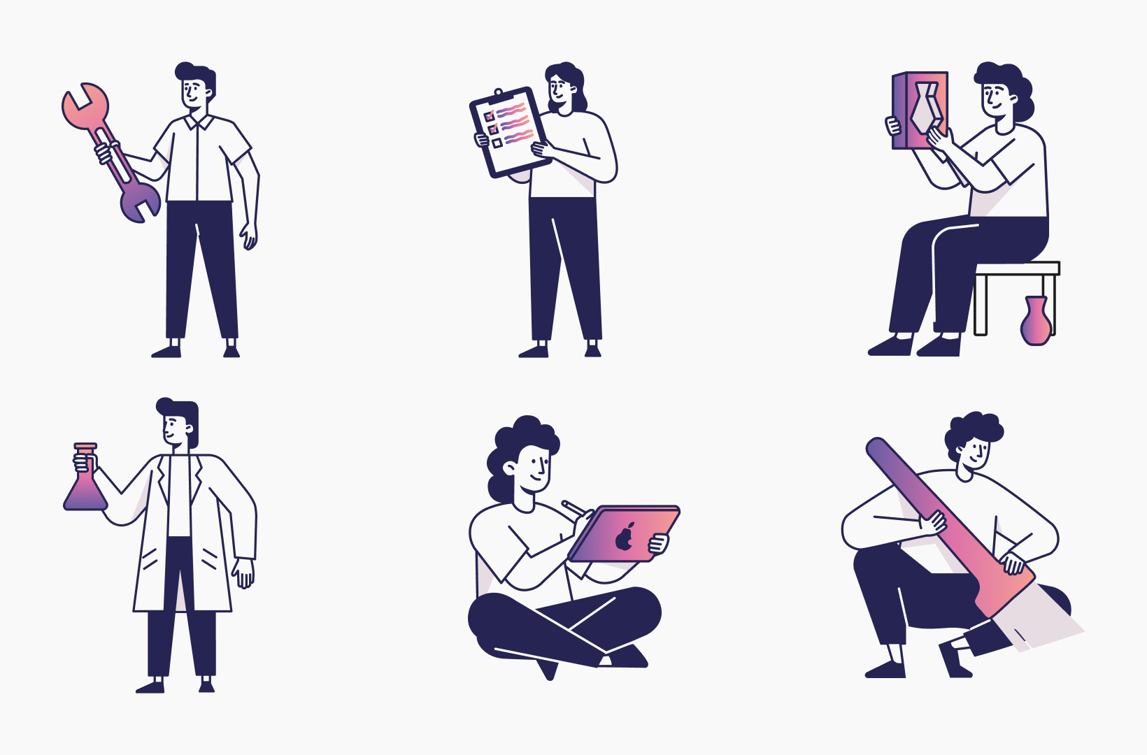 Aperçu d’un ensemble d’assets céramique